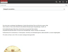 Tablet Screenshot of montag-buerosysteme.de